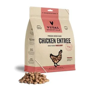 25oz Vital Essentials Freeze Dried Chicken Mini Nib - Treat